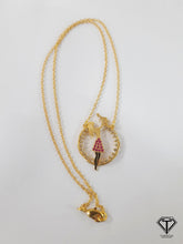 Load image into Gallery viewer, Pave Couple Pendant With Chain, 925 Sterling Silver, Pave Diamond Jewelry, Handmade Jewelry