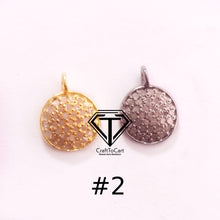 Load image into Gallery viewer, Pave Diamond Charm, Small Clover Charm Pendant - CraftToCart