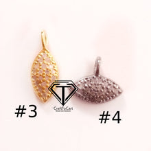 Load image into Gallery viewer, Pave Diamond Charm, Small Clover Charm Pendant - CraftToCart