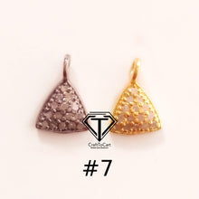 Load image into Gallery viewer, Pave Diamond Charm, Small Clover Charm Pendant - CraftToCart