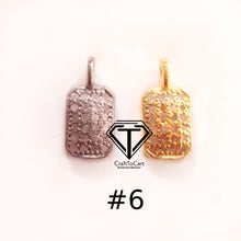 Load image into Gallery viewer, Pave Diamond Charm, Small Clover Charm Pendant - CraftToCart