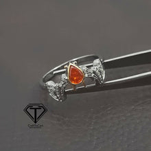 Load image into Gallery viewer, Pave Diamond Halloween Ring, Handmade Bat Diamond Ring, 925 Sterling Silver Handmade Ring, Diamond Horror Jewelry