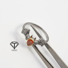 Load image into Gallery viewer, Pave Diamond Halloween Ring, Handmade Bat Diamond Ring, 925 Sterling Silver Handmade Ring, Diamond Horror Jewelry