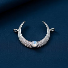 Load image into Gallery viewer, Polki Diamond Moon Connector
