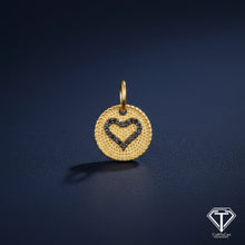 Load image into Gallery viewer, 5Pc Pave Diamond Pendant Heart Charm
