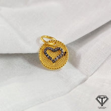 Load image into Gallery viewer, 5Pc Pave Diamond Pendant Heart Charm
