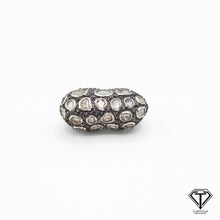 Load image into Gallery viewer, Pave Diamond Polki Beads, Diamond Spacer Bead, Designer Beads, Pave Findings
