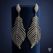 Load image into Gallery viewer, Drop Earrings, Pave Diamond Earrings, Modern Stylish Earring
