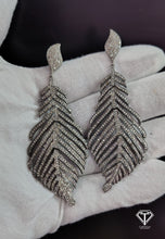 Load image into Gallery viewer, Drop Earrings, Pave Diamond Earrings, Modern Stylish Earring
