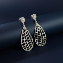 Load image into Gallery viewer, Drop Earrings, Pave Diamond Earrings, Modern Stylish Earring
