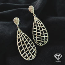 Load image into Gallery viewer, Drop Earrings, Pave Diamond Earrings, Modern Stylish Earring
