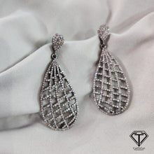 Load image into Gallery viewer, Drop Earrings, Pave Diamond Earrings, Modern Stylish Earring
