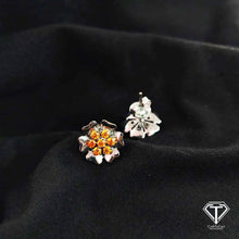 Load image into Gallery viewer, Flower Stud Earrings: Sterling Silver Jewelry
