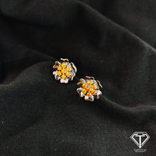 Load image into Gallery viewer, Flower Stud Earrings: Sterling Silver Jewelry
