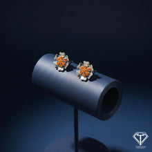 Load image into Gallery viewer, Flower Stud Earrings: Sterling Silver Jewelry
