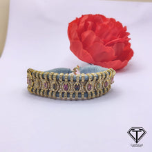 Load image into Gallery viewer, Pave Diamond Bracelet, Handmade Designer Diamond Bangles, 925 Sterling Silver, Women Diamond Bangle Jewelry
