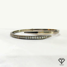 Load image into Gallery viewer, Pave Bracelet, Handmade Designer Bangles, 925 Sterling Silver, Women Bangle Jewelry
