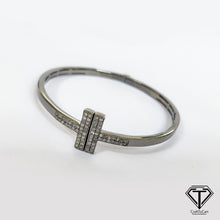 Load image into Gallery viewer, Pave Diamond Bracelet, Handmade Designer Diamond Bangles, 925 Sterling Silver, Women Diamond Bangle Jewelry

