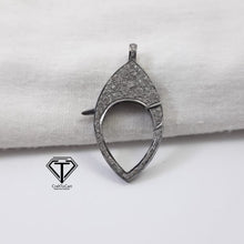 Load image into Gallery viewer, Pave Diamond Lobster, 925 Sterling Silver Handmade Lock, Pave Diamond Clasp, Diamond Latest Clasp
