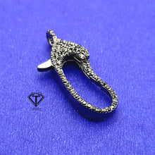 Load image into Gallery viewer, Pave Diamond Lobster, 925 Sterling Silver Handmade Lock, Pave Diamond Clasp, Diamond Latest Clasp
