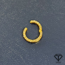 Load image into Gallery viewer, Pave Diamond Round Lock, 14k Solid Gold Diamond Clasp, Jewelry Components, Findings
