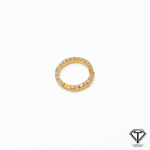 Load image into Gallery viewer, Pave Diamond Round Lock, 14k Solid Gold Diamond Clasp, Jewelry Components, Findings
