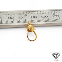 Load image into Gallery viewer, Pave Diamond Lock, 14k Solid Gold Diamond Clasp, Jewelry Components, Findings
