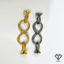 Load image into Gallery viewer, Pave Diamond Double Side Lobster, Pave Diamond Clasp
