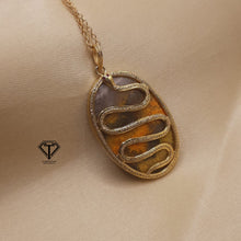 Load image into Gallery viewer, Pave Bumblebee Stone Pendant, 925 Sterling Silver, Pave Diamond Jewelry, Handmade Jewelry
