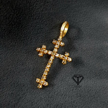 Load image into Gallery viewer, Cross Pendant, Pave Diamond Cross Pendant, Handmade Jewelry
