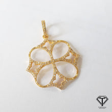 Load image into Gallery viewer, Pave Diamond Unique Design Pendant, 925 Sterling Silver, Diamond Findings, Pave Diamond Jewelry
