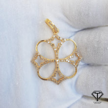 Load image into Gallery viewer, Pave Diamond Unique Design Pendant, 925 Sterling Silver, Diamond Findings, Pave Diamond Jewelry
