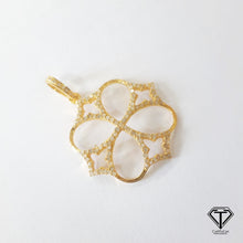 Load image into Gallery viewer, Pave Diamond Unique Design Pendant, 925 Sterling Silver, Diamond Findings, Pave Diamond Jewelry
