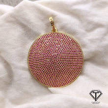 Load image into Gallery viewer, Round Pendant, Ruby Stone Round Pendant
