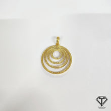 Load image into Gallery viewer, Pave Diamond Round Unique Design Pendant, 925 Sterling Silver, Diamond Findings, Pave Diamond Jewelry
