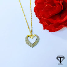 Load image into Gallery viewer, Pave Diamond Heart Pendant, 925 Sterling Silver, Diamond Findings, Pave Diamond Jewelry

