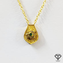 Load image into Gallery viewer, Pave Diamond Charm Necklace, Sterling Silver
