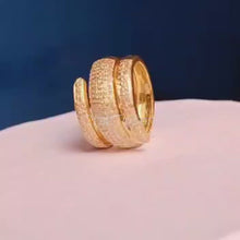 Load and play video in Gallery viewer, Pave Diamond Unique Style Ring
