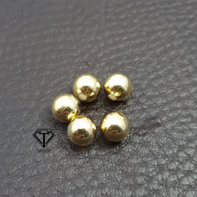 Load image into Gallery viewer, 4mm, 6mm, 8mm 14K Gold Filled Ball Beads, Round Brass Ball Bead
