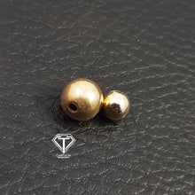 Load image into Gallery viewer, 4mm, 6mm, 8mm 14K Gold Filled Ball Beads, Round Brass Ball Bead
