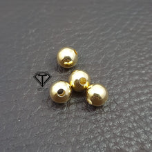 Load image into Gallery viewer, 4mm, 6mm, 8mm 14K Gold Filled Ball Beads, Round Brass Ball Bead
