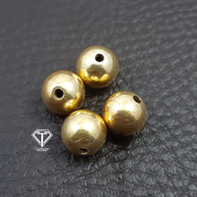 Load image into Gallery viewer, 4mm, 6mm, 8mm 14K Gold Filled Ball Beads, Round Brass Ball Bead
