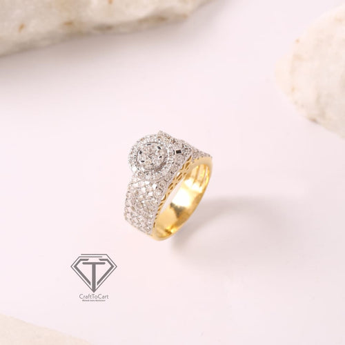 1.58ct Natural Diamond Ring, Wedding Ring, 14K Gold Ring - CraftToCart