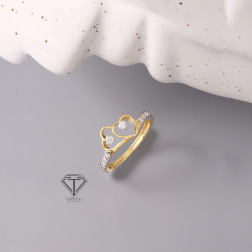 0.25ct Natural Diamond Ring, Wedding Ring, 14K Gold Ring - CraftToCart