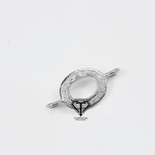 Load image into Gallery viewer, Pave Diamond Oval Connector - CraftToCart
