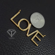 Load image into Gallery viewer, Pave Diamond LOVE Connector, Pave Diamond Love Connector, Diamond Connector - CraftToCart
