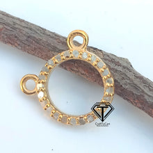 Load image into Gallery viewer, Pave Diamond Round Connector - CraftToCart
