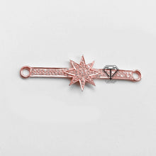 Load image into Gallery viewer, Pave Diamond Star With Bar Connector - CraftToCart
