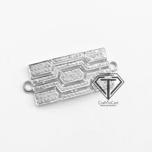 Load image into Gallery viewer, Pave Diamond Rectangle Unique Design Connector - CraftToCart

