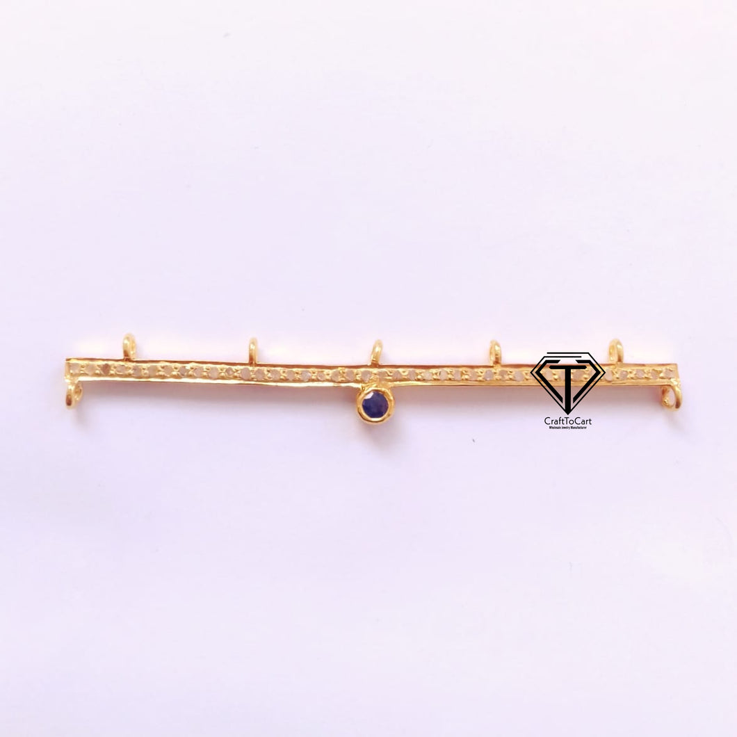 Pave Diamond Bar Connector - CraftToCart